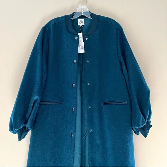 NWT Anthropologie dRa Cozy Wool Blend Puff-sleeved Coat - Picture 12 of 15